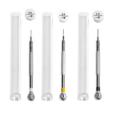 Watch Repair Screwdriver, Small Screwdriver, Flathead and Crosshead Precision Clock Screwdriver Tool, Made of Stainless Steel