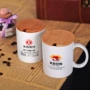 带盖学生商务陶瓷水杯