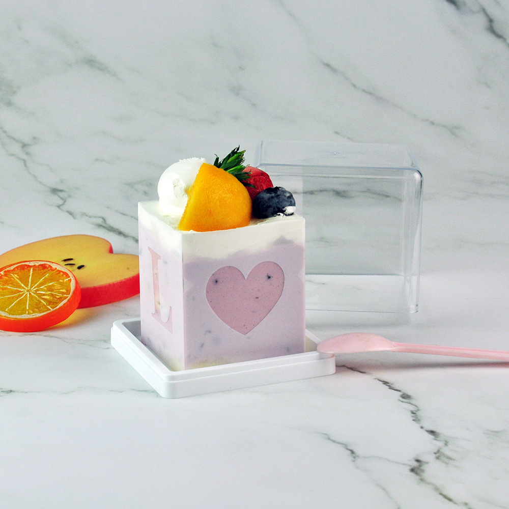 创意迷你蛋糕盒奶油水果慕斯芝士蛋糕杯圣诞节日烘焙甜品包装盒