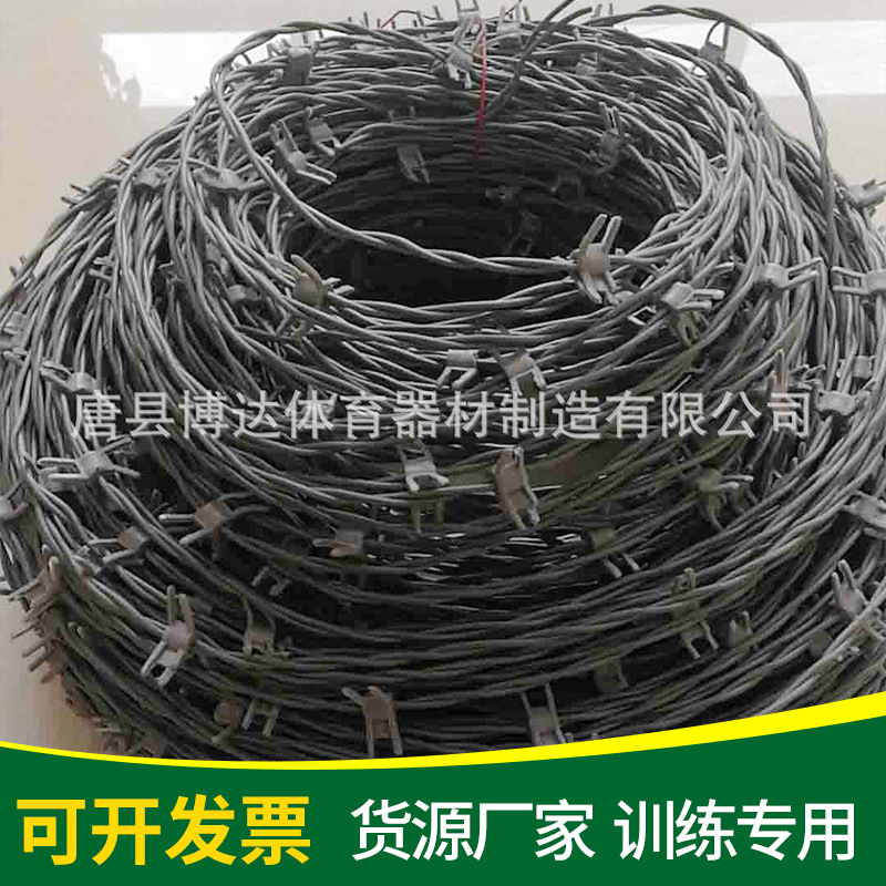 供应塑料模拟铁丝网 蛇腹型一列桩 二列桩 刺线刺丝 匍匐低桩网线