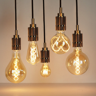 Cross-Border Edison Bulb Antique Lamp Dimmable Led Flexible Filament Lamp Decorative Lighting Retro Super Bright Bulb