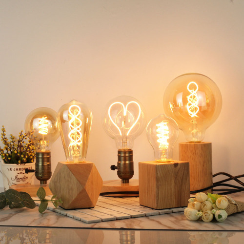 Cross-border Edison light bulb antique light dimmable LED light bulb flexible filament light decorative lighting retro light bulb