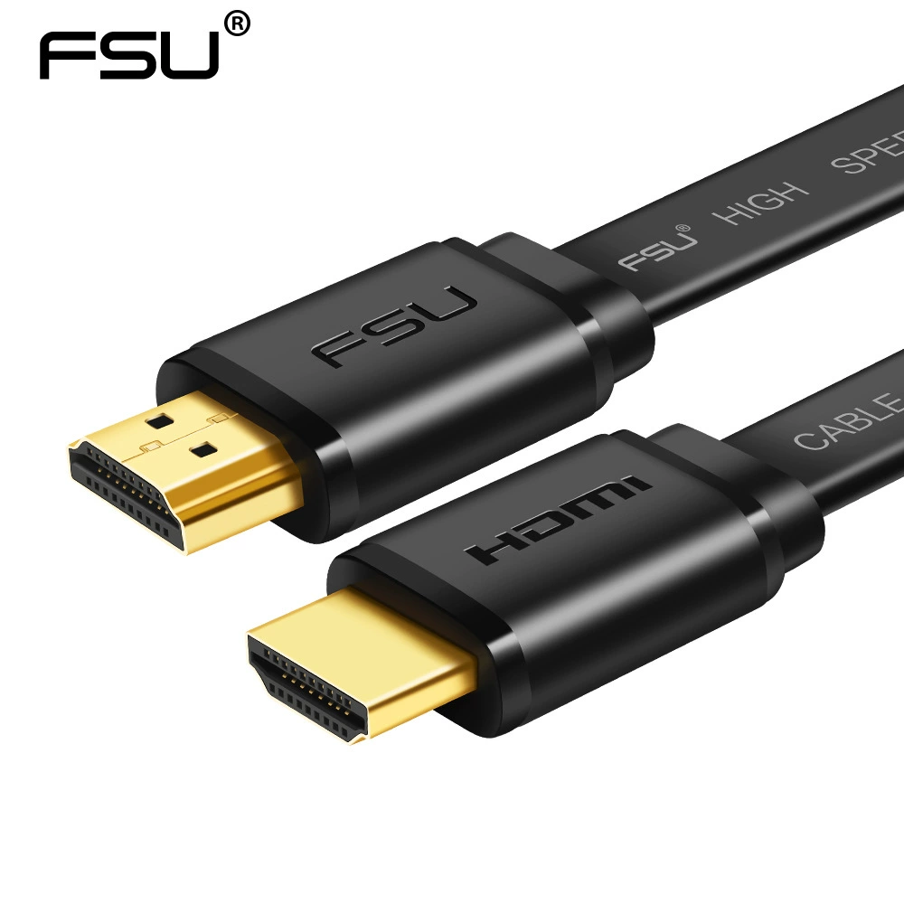 Кабель HDMI 2.0 для высокого разрешения 4K, соединительный кабель для компьютера и ТВ