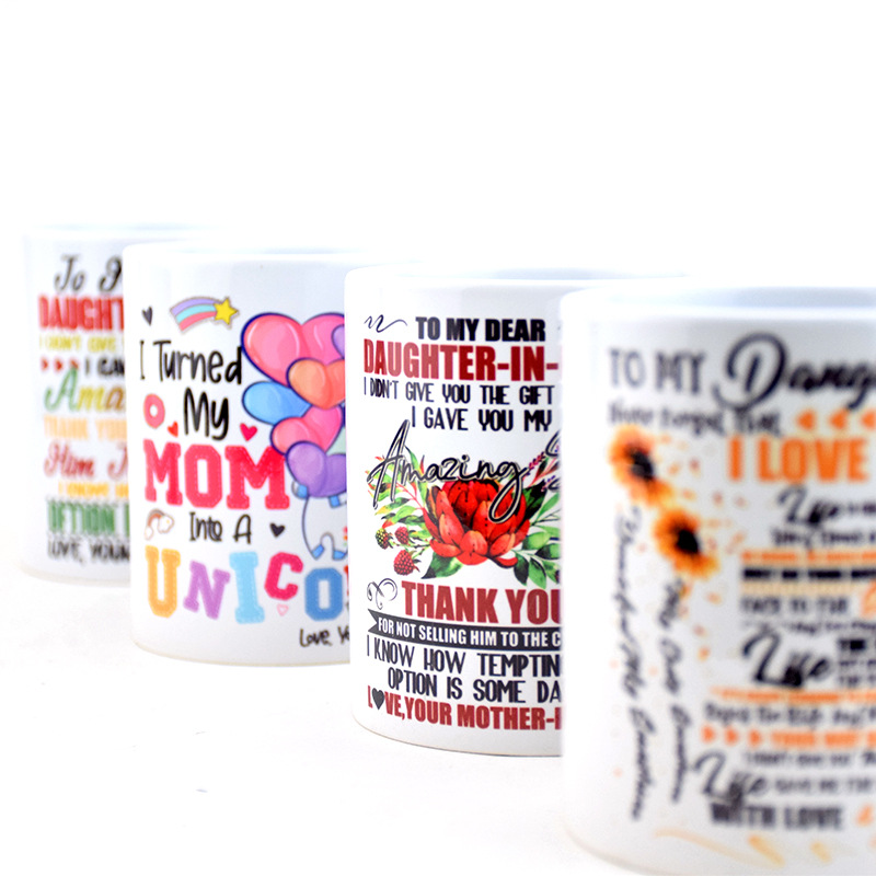 �羳���˱�ӡͼ ��תӡ��ɫ�� ʥ�����մɰױ�ӡLOGOͼƬ11oz����