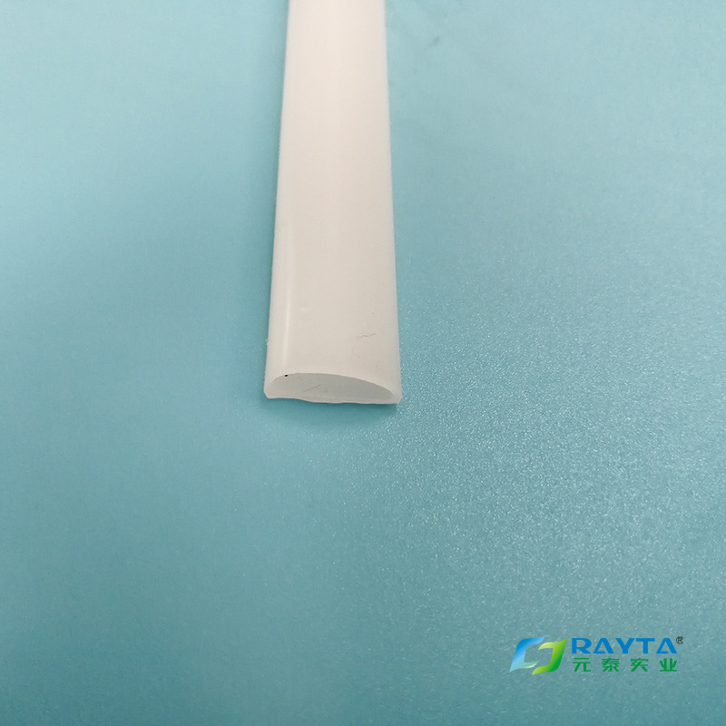 半透明乳白10宽半月型5050硅胶灯带 雾面扩散硅胶套管硅胶管软管