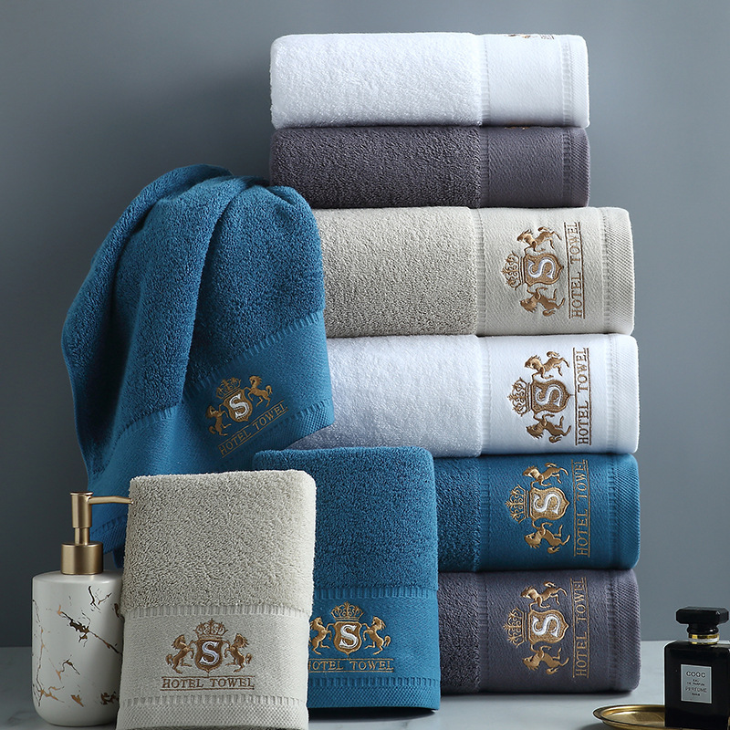 Towel Cotton Absorbent Thickened Marriott Satin Face Towel Bath Towel Face Towel Beauty Salon Five-star Hotel Towel Bath Towel