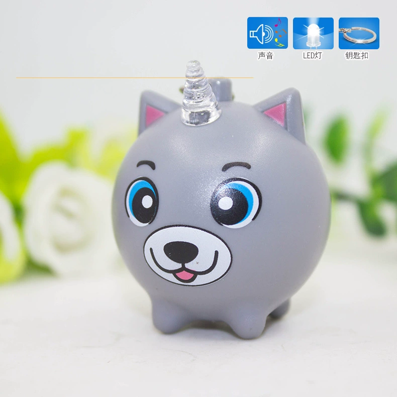 Plastic pendant, keychain, creative gift, makes sounds