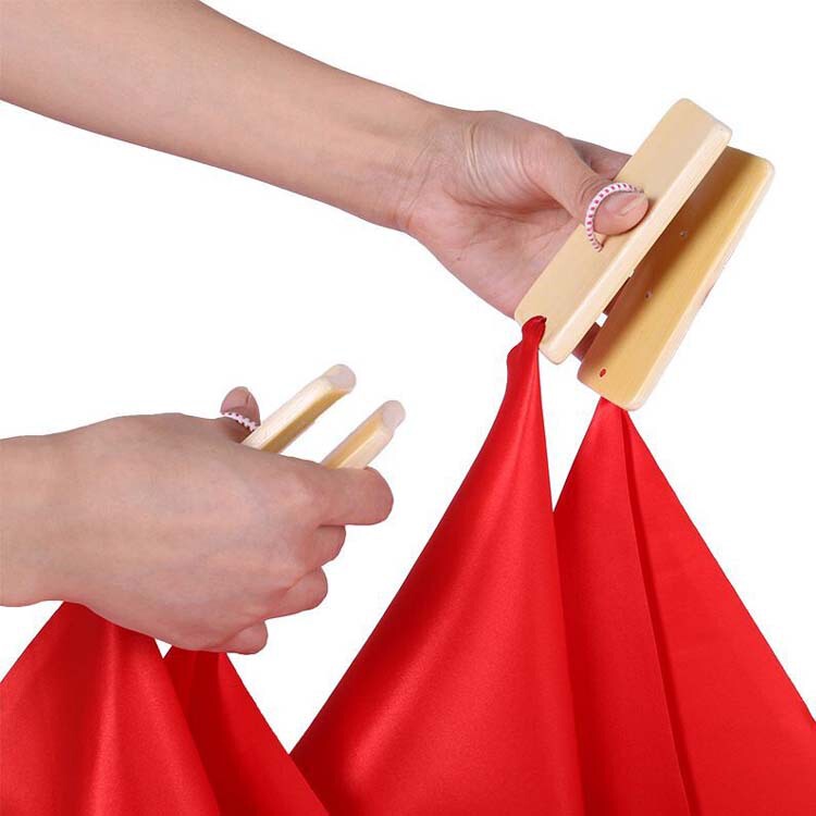 Professional adult children Square dance red silk Allegro primary school exercises beat three and a half props eloquence training