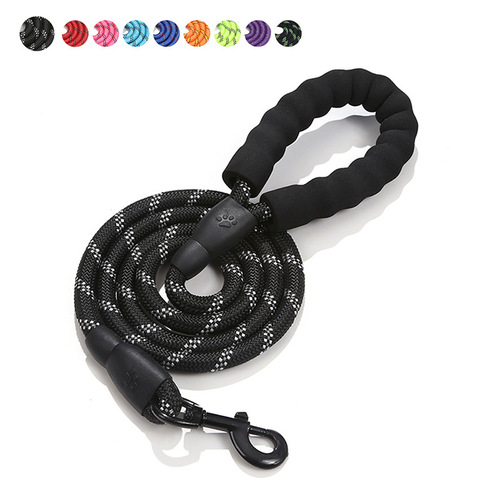 Amazon Pet Products Reflective Round Rope Nylon Braided Leash Dog Explosion-proof Dog Walking Rope