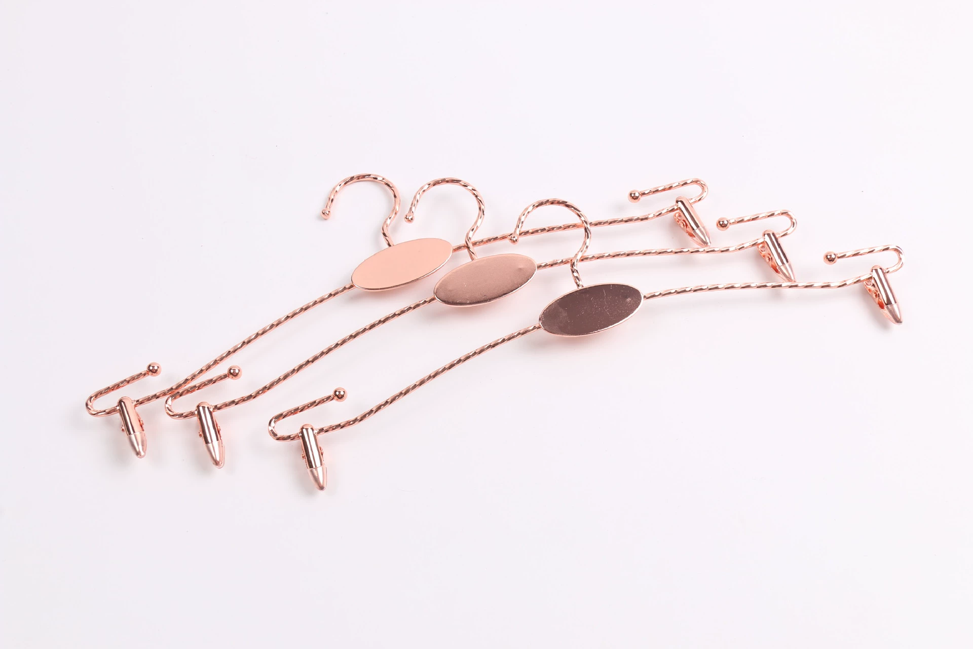 Pants, hanger, metal underwear, golden shoe last, wholesale, pink gold