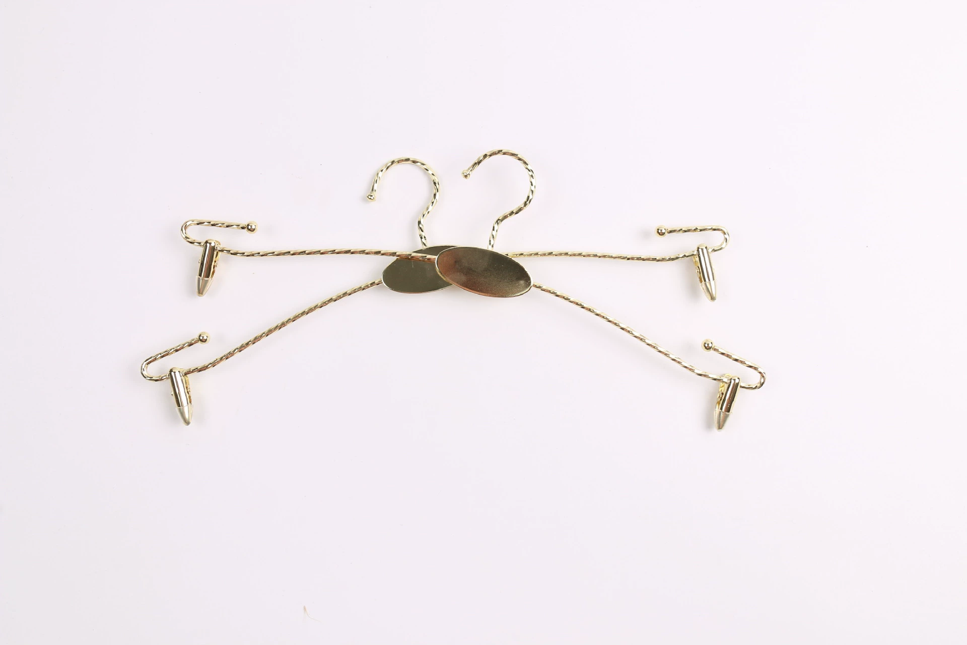 Pants, hanger, metal underwear, golden shoe last, wholesale, pink gold