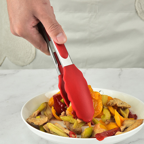 Silicone food clips for home kitchen barbecue cooking bread salad baking barbecue food clips manufacturer