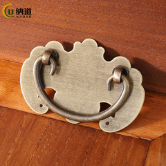 Cabinet bronze-colored handle furniture wardrobe door handles cabinet drawer new Chinese style retro brass handles