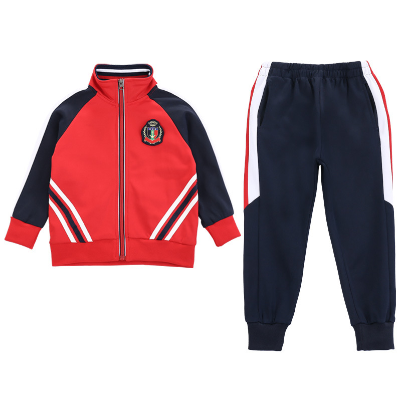 Uniformes de jardín de infantes, conjuntos de primavera y otoño, uniformes deportivos para profesores, uniformes de primaria, conjuntos de dos piezas, uniformes escolares para niños, estilo campus