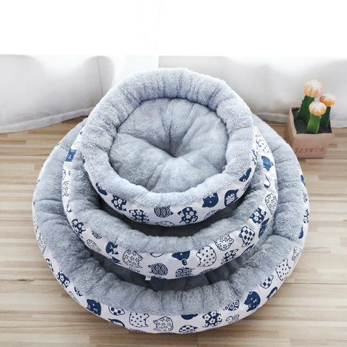 Pet supplies foreign trade cat nest and dog nest Amazon nest mat round cotton nest dog and cat universal nest manufacturer wholesale