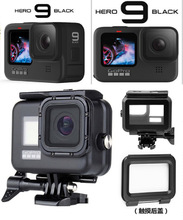 GoPro Hero9 10 11 12相机黑金刚防水壳Gopro潜水保护壳带触摸屏