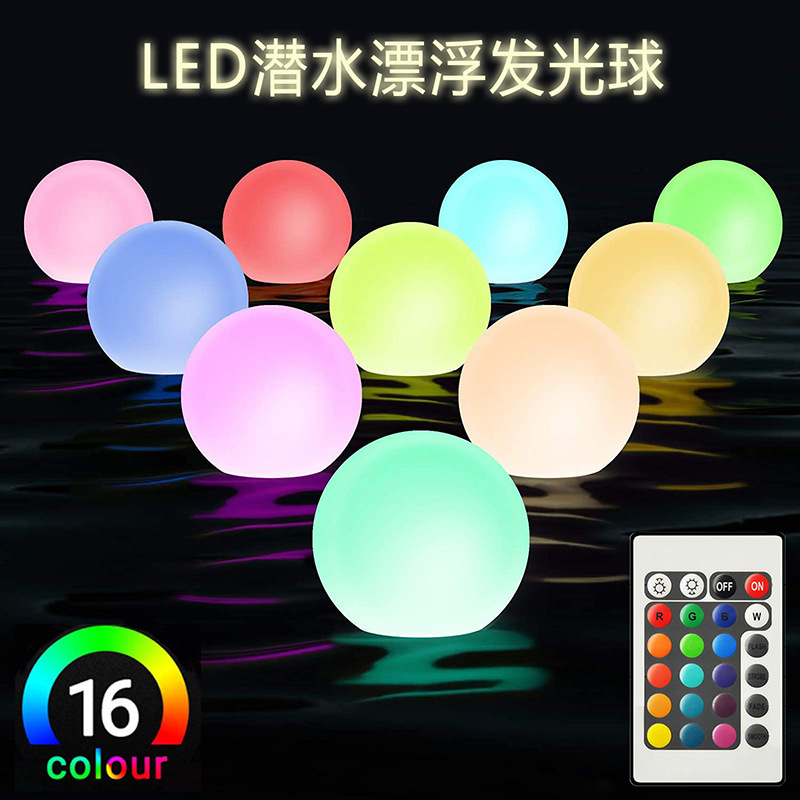 Waterproof Night Light Outdoor Swimming Pool 3D Moon Lamp Led Floating Ball Light Dimmable Led Decorative Light Moon Glow