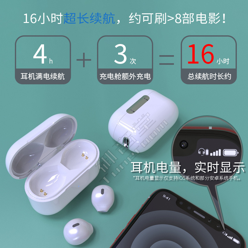 X6Pro patente modelo privado auricular Bluetooth inalámbrico binaural ultra-pequeño de cuatro generaciones en la oreja nueva llamada de apoyo para escuchar canciones