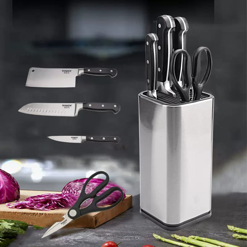 不锈钢厨房刀具 五件套装礼品刀具 家用菜刀切片水果刀厂家现货