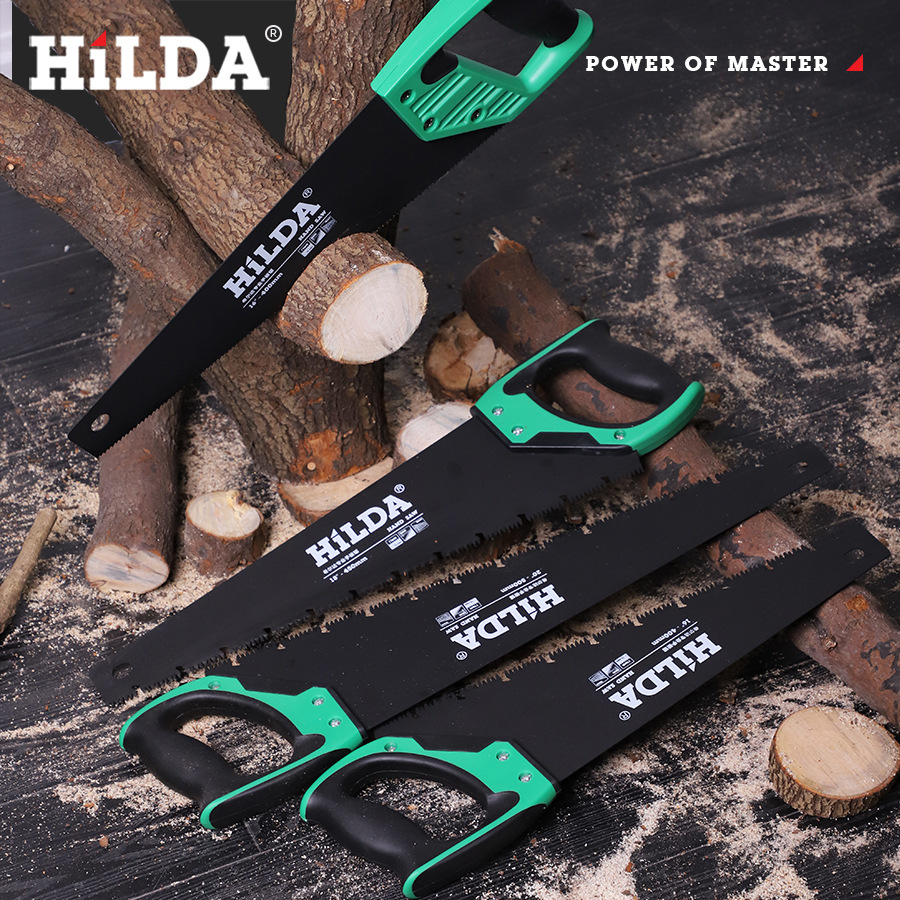 HILDA en stock sierra para trabajar la madera sierra de mano de jardín sierra de tala forestal sierra de árboles frutales sierra de mano de hogar sierra de carpintería sierra de madera