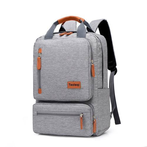Cross-border printing double shoulder bag for men, students, school bags, travel bags, water-resistant casual laptop bag wholesale and distribution