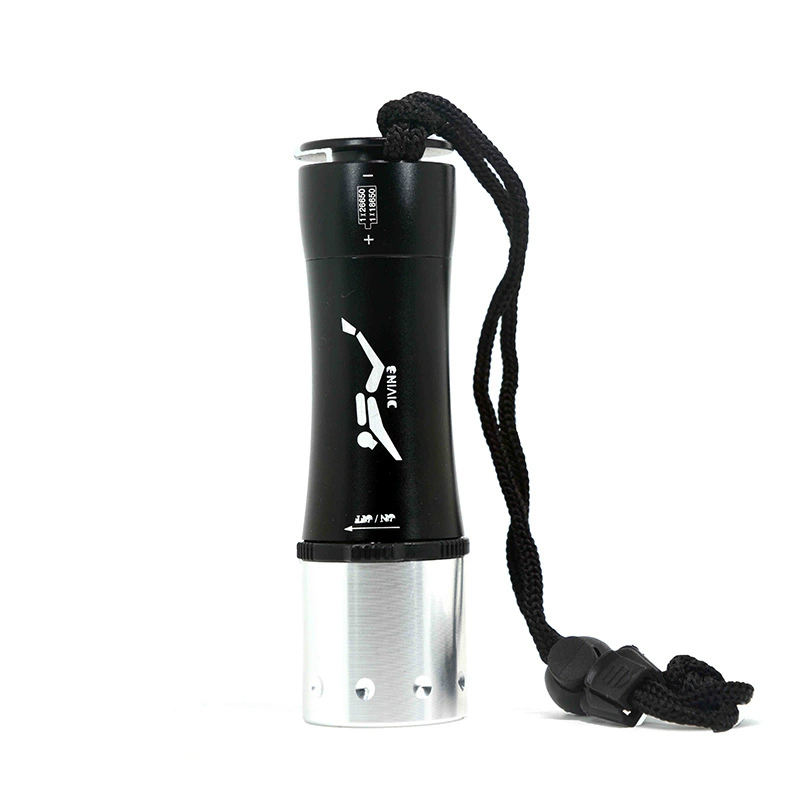 Flashlight, waterproof switch key, battery, diving, 26650/3×