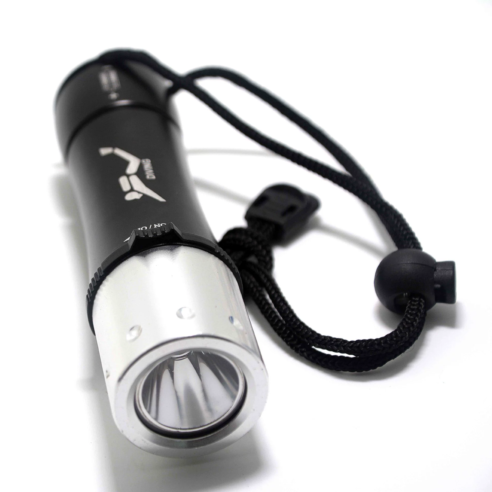 Flashlight, waterproof switch key, battery, diving, 26650/3×