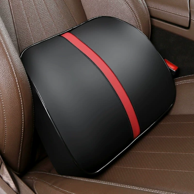 Lumbar Pillow Car Lumbar Support — Headrest - black-and-red-waist