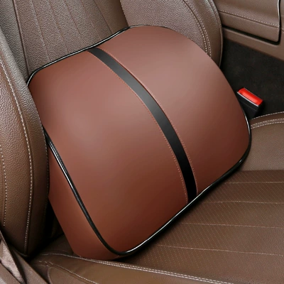 Headrest: Support Memory Foam Neck Pillow - coffee-black-waist