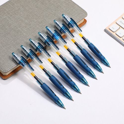 New Model 1008 Push-button Neutral Pen for Learning and Office Use, Three-color Slip-resistant Bullet Tip Ink Refill, Neutral Water Pen, Wholesale