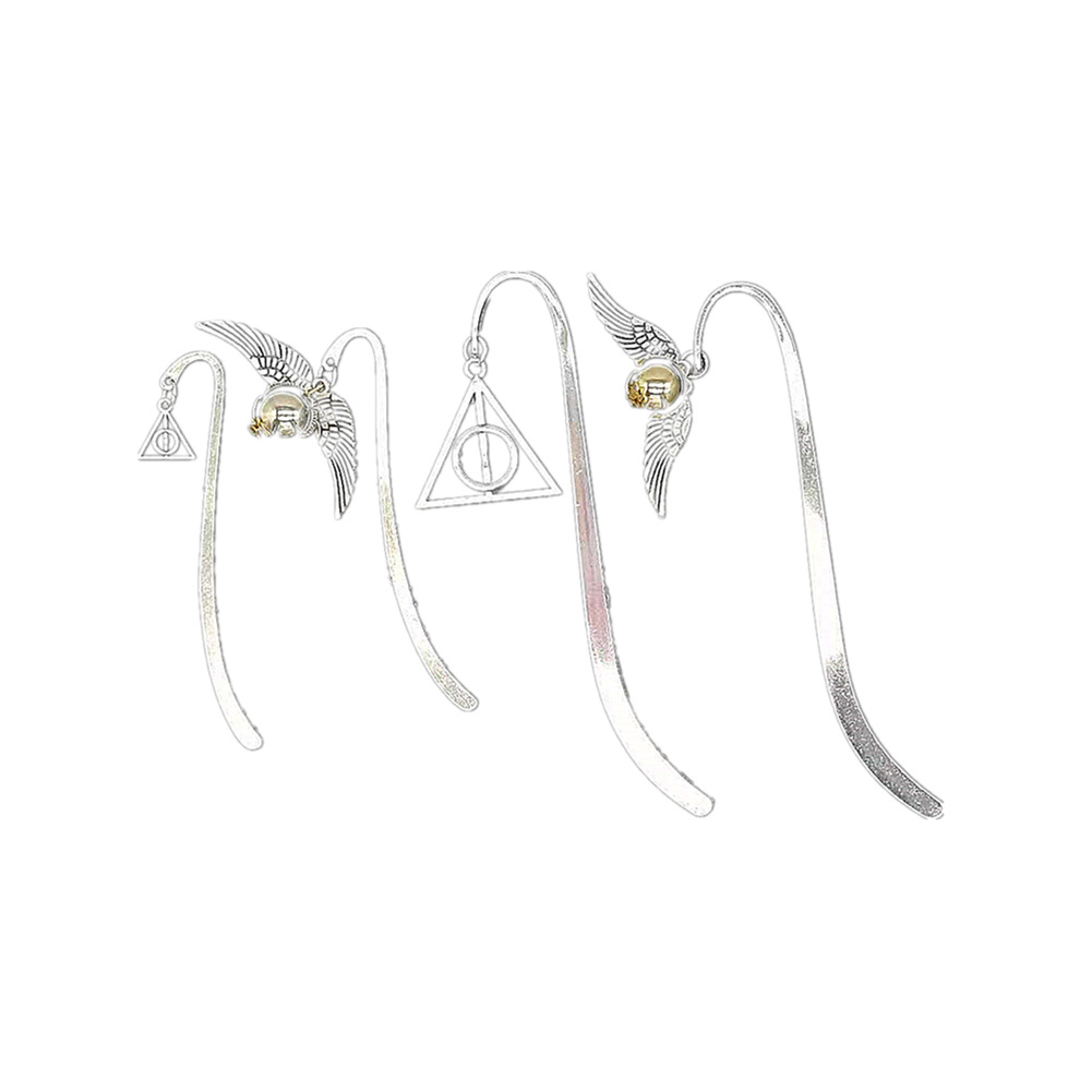 Bola marcador alas brillante marcador hoja vena pluma metal oro Flying ladrón marcador alas marcador