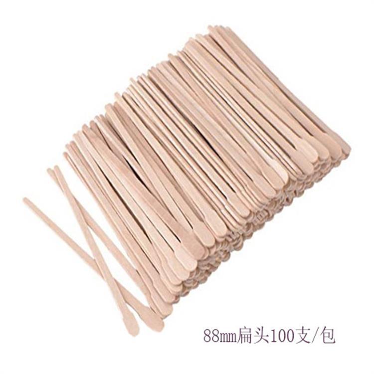 88mm wool wax stick wax stick eyebrow waxing wax scraping wooden sign disposable Depilatory Wax stick set source goods