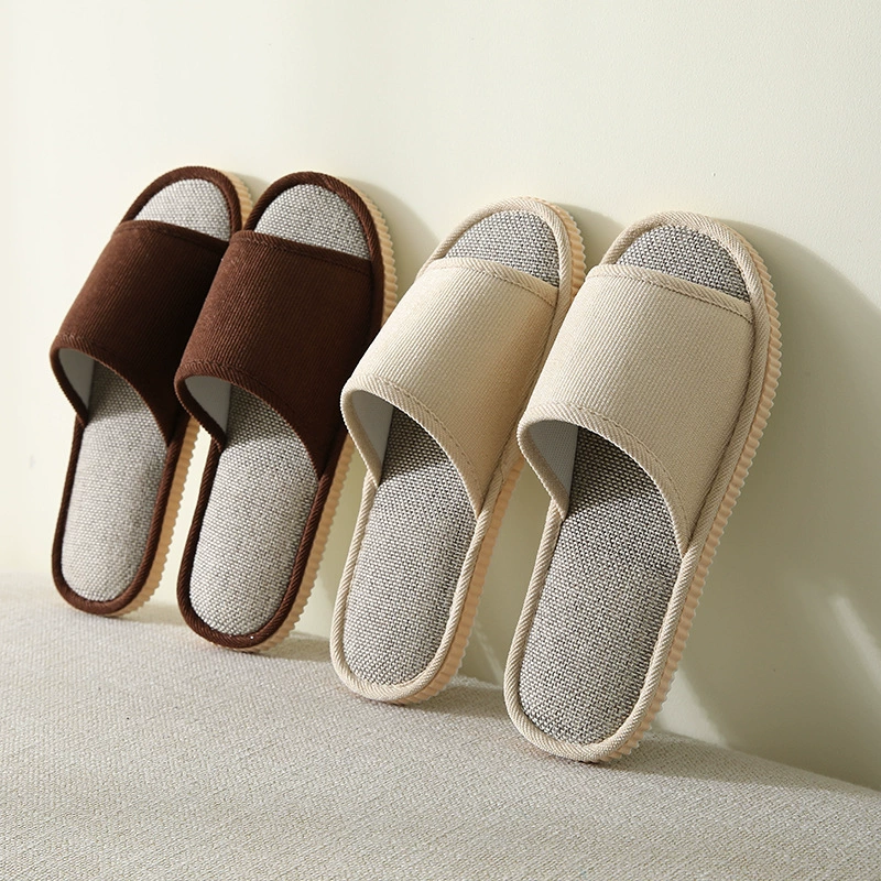 2025 Льняные Домашние тапочки Четыре сезона для мужчин и женщин