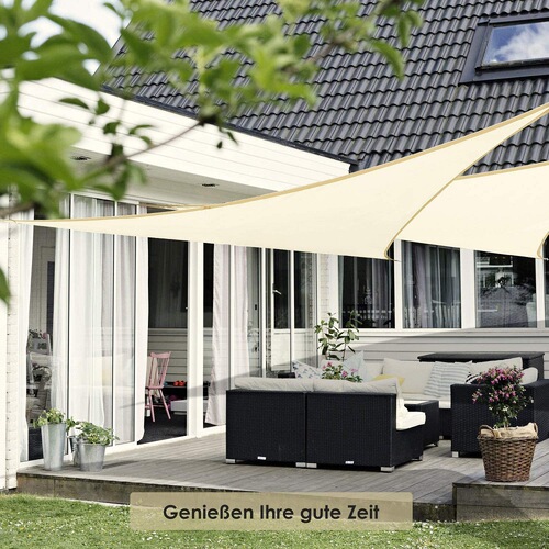 Cross-border hot selling courtyard garden waterproof shade sail right angle triangle awning anti-UV swimming pool canopy