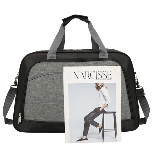 Travel bag for women, large capacity outdoor training fitness handbag for men, short trip lightweight student luggage bag, bulk pack