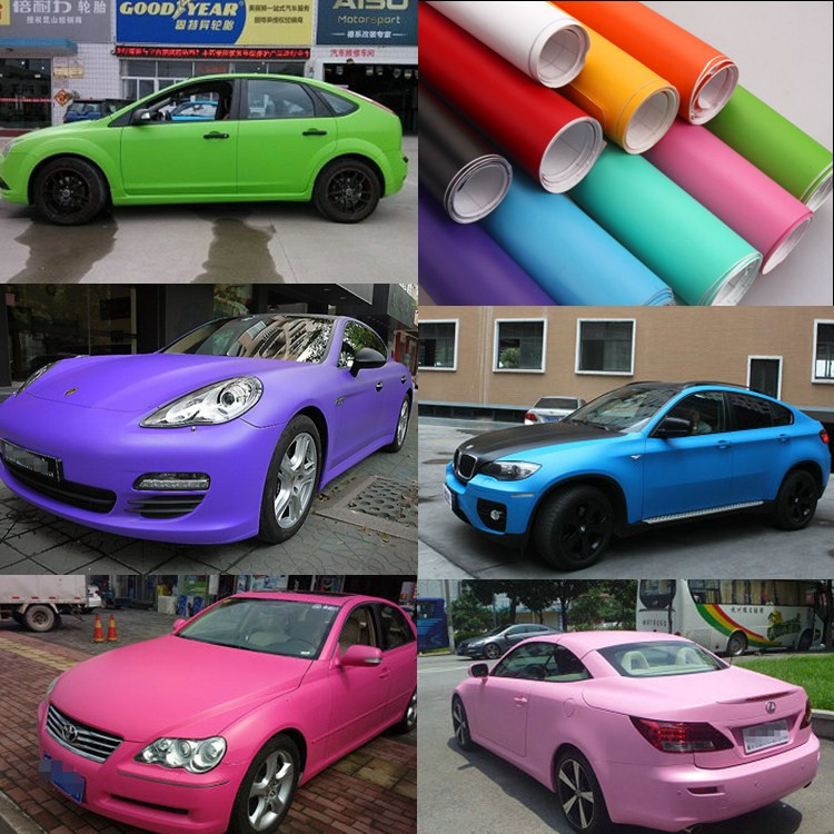 霸迪饰汽车亚光改色膜全车身摩托磨砂黑白贴纸内饰贴膜磨砂贴纸