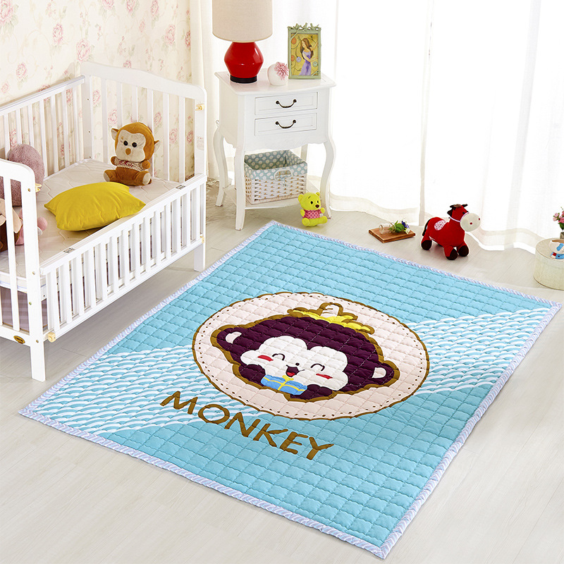 Amazon valla estera engrosada bebé gateando estera de dibujos animados impreso alfombra plegable gateando estera del piso de los niños de fábrica