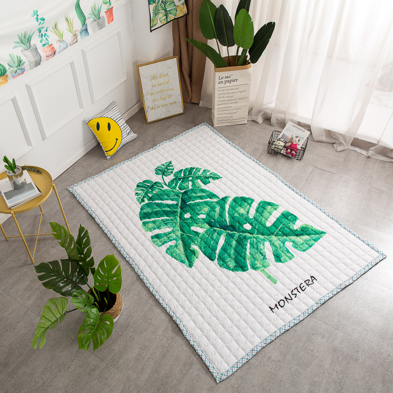 Amazon valla estera engrosada bebé gateando estera de dibujos animados impreso alfombra plegable gateando estera del piso de los niños de fábrica