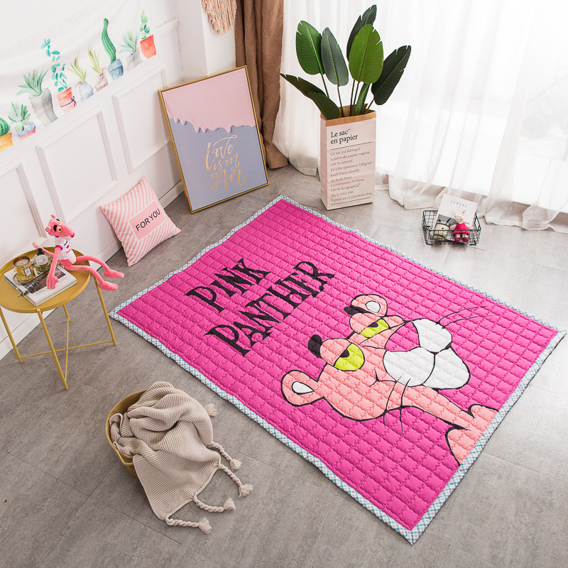 Amazon valla estera engrosada bebé gateando estera de dibujos animados impreso alfombra plegable gateando estera del piso de los niños de fábrica