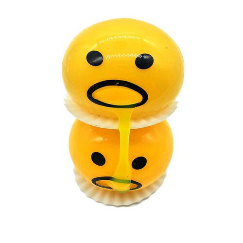 Disgusting Egg Yolk Brother Vomiting Egg Yolk Mr. Taiwan Lazy Egg Custard Vomiting Ball Street Stall Hot Selling Toys Wholesale Tricky