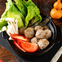 商用牛筋丸燒烤串串麻辣燙火鍋丸子牛肉丸關東煮食材速凍批發定製