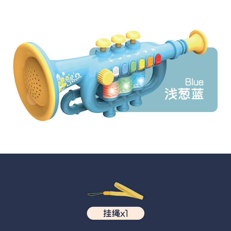 Dibujos animados trompeta de ocho tonos saxofón clarinete jugando simulación instrumento musical Casa de juego educativo para niños nivel de entrada