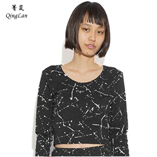 �䍹 �r����ϵ ��ʽС���L�䝊īӡ��Ů�̿�¶��ĚT���������l