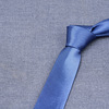 Men's blue tie handmade, 8cm