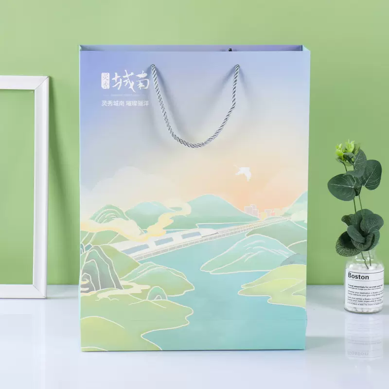 加厚白卡纸袋手提袋批发童装服装店黑卡礼品购物袋印刷LOGO