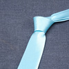 Men's blue tie handmade, 8cm