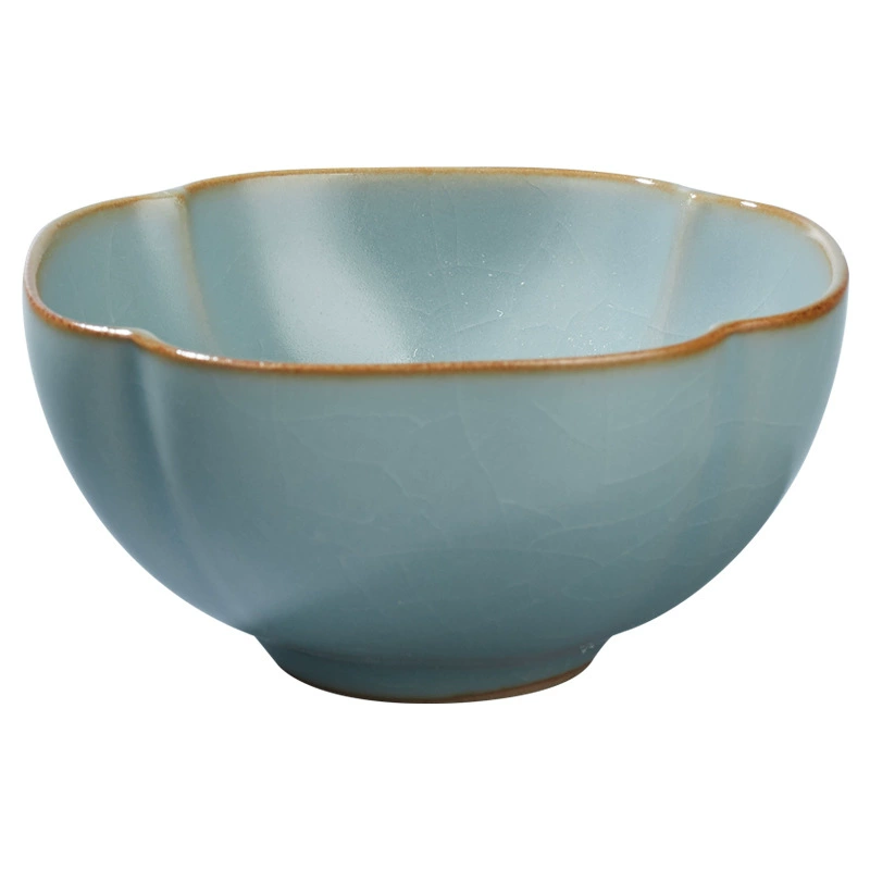 容山堂 Ru kiln azure open piece can support the master cup ceramic tea cup kung fu tea cup built-in women's personal single cup