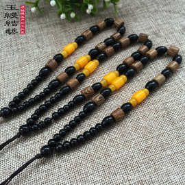 千眼菩提手把件绳子 鸡翅木把玩件绳 翡翠挂绳 编织绳