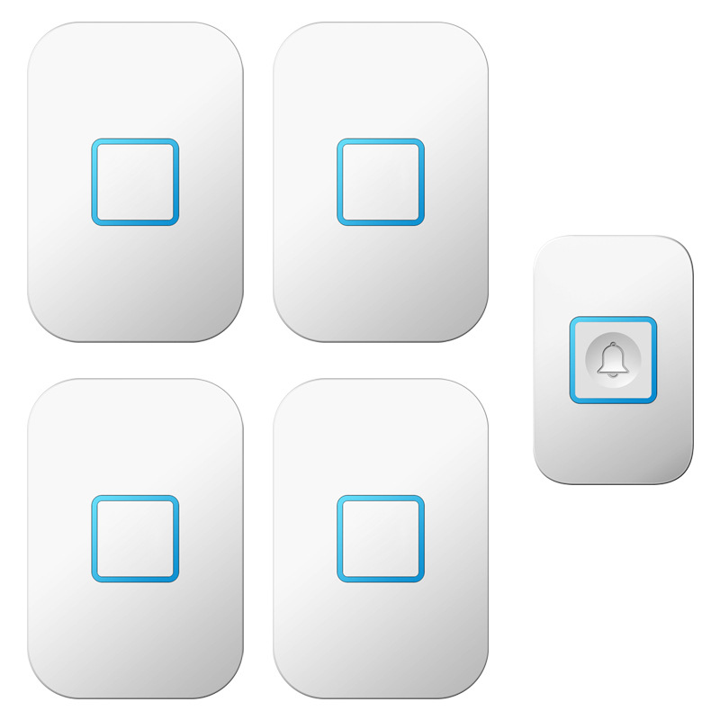 电子门铃无线家用远距离智能触摸呼叫器别墅一拖四门玲卡佳斯门铃