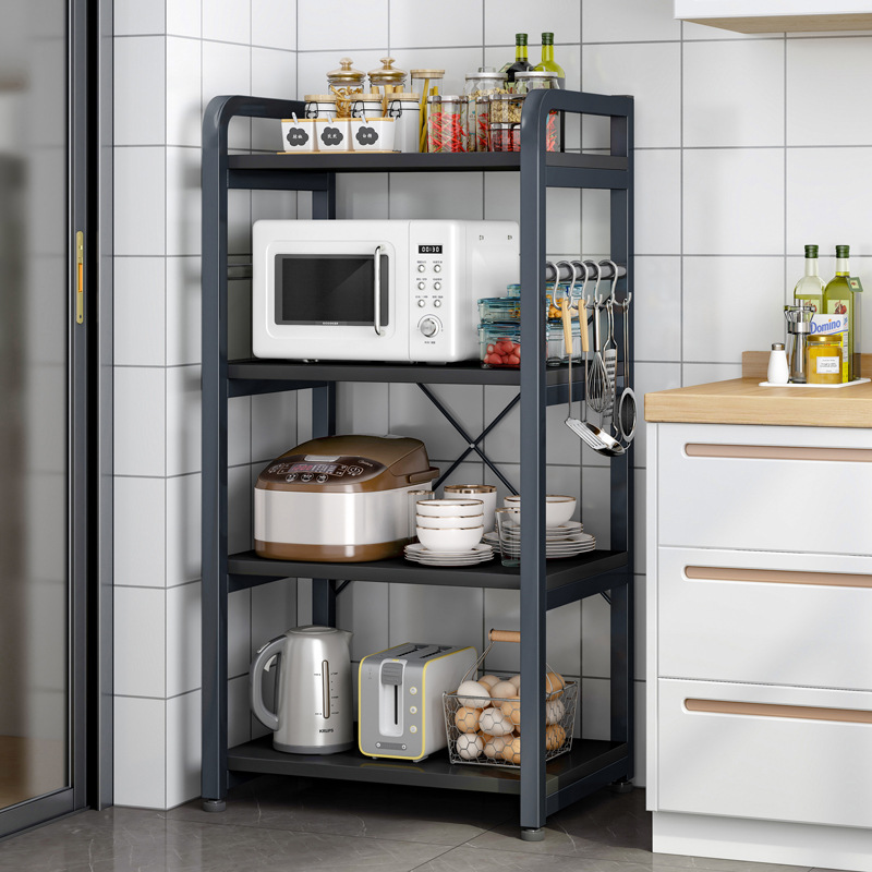 Kitchen Storage Rack Floor-standing Multi-layer Microwave Rack Supplies Household Comprehensive Multi-functional Oven Storage Rack